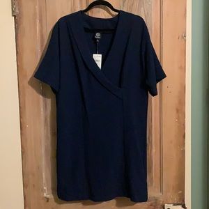 Nordstrom Rack Bobeau deep v neck navy dress